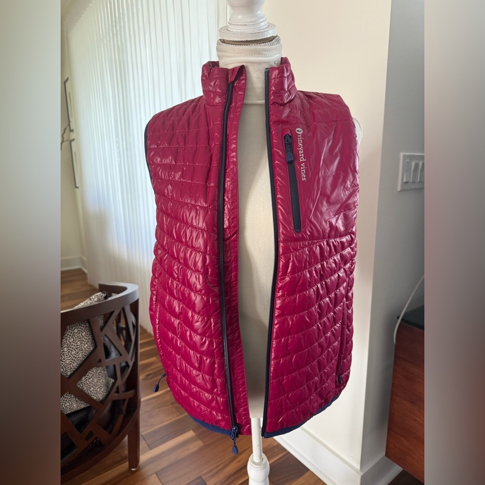 Vineyard Vines Vest Small Puffer Outdoors Hiking Quilted Whale Women’s